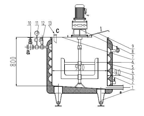 Stainless Steel Mixing Tank